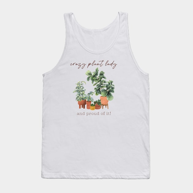 Proud Plant Lady Tank Top by Gush Art Studio 1